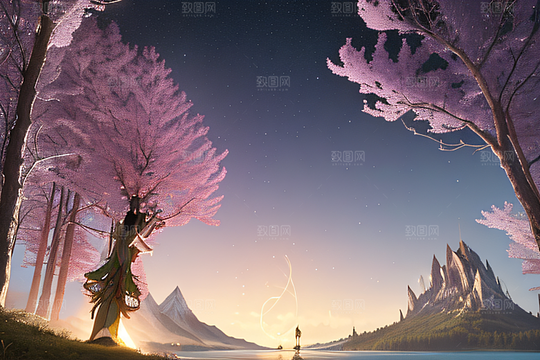 平静森林宁静繁茂的自然乐园