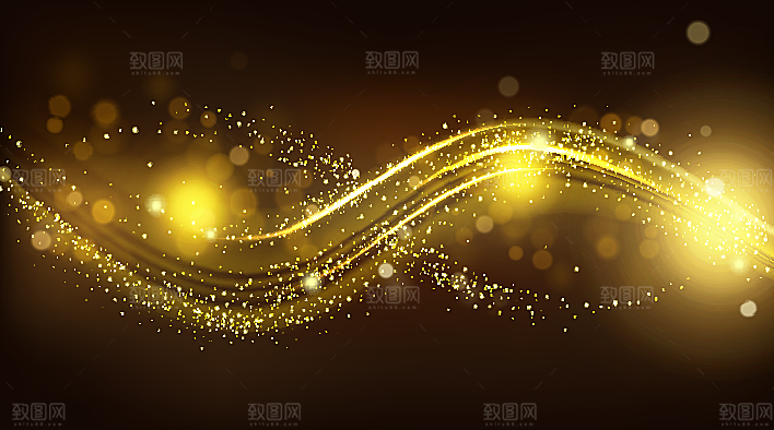 梦幻曲线光束背景矢量素材