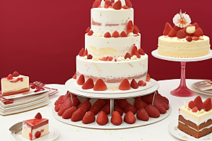创意十足的草莓蛋糕装饰技巧