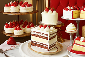 美食艺术中的草莓蛋糕创作灵感