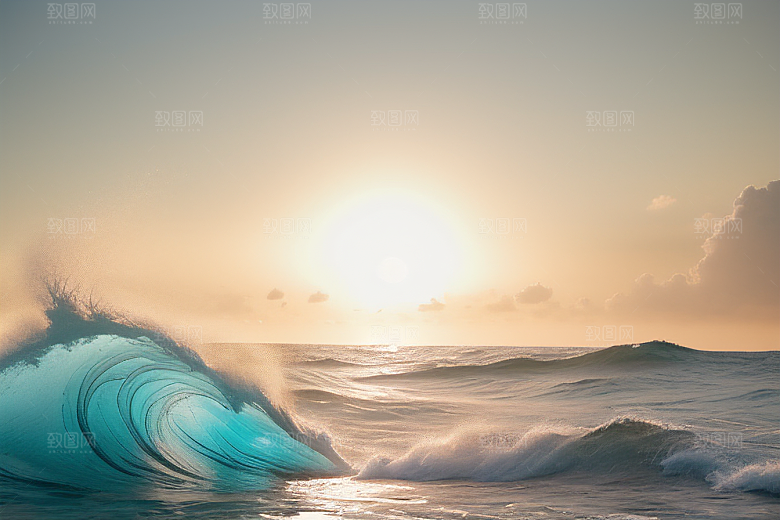 领略海浪翻滚的壮观景象