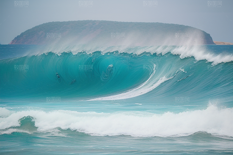领略海浪翻滚的壮观景象