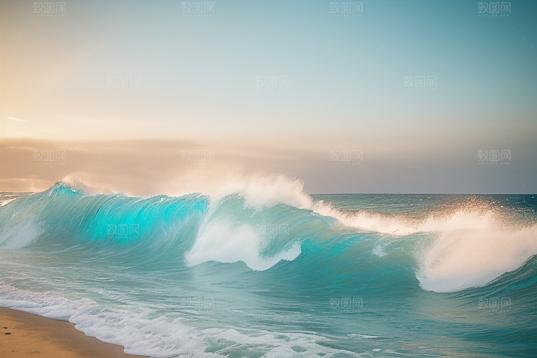 领略海浪翻滚的壮观景象