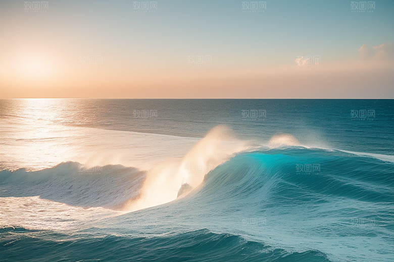 领略海浪翻滚的壮观景象