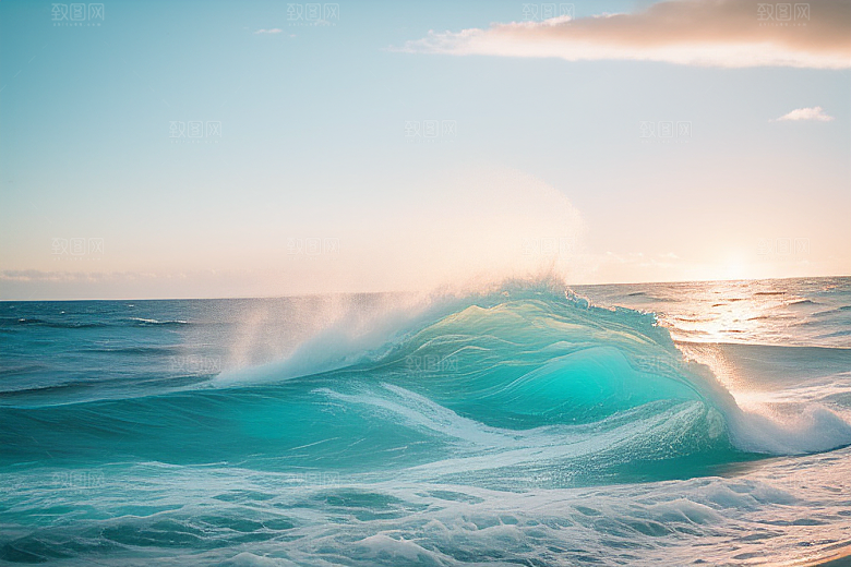 领略海浪翻滚的壮观景象