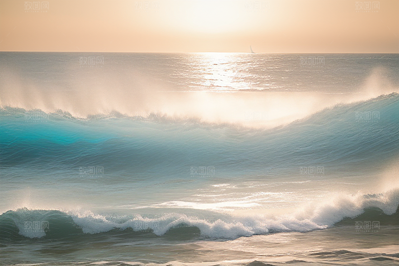 领略海浪翻滚的壮观景象