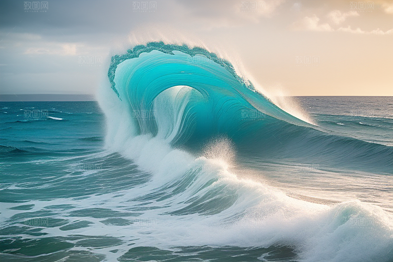 领略海浪翻滚的壮观景象
