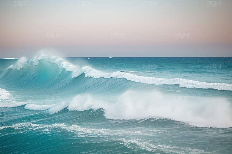 领略海浪翻滚的壮观景象