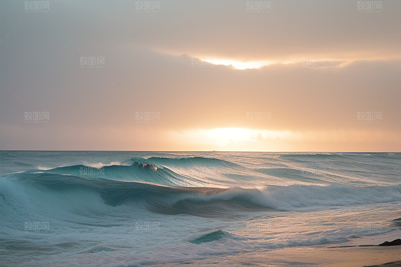 沉浸在海浪声音中的放松时刻