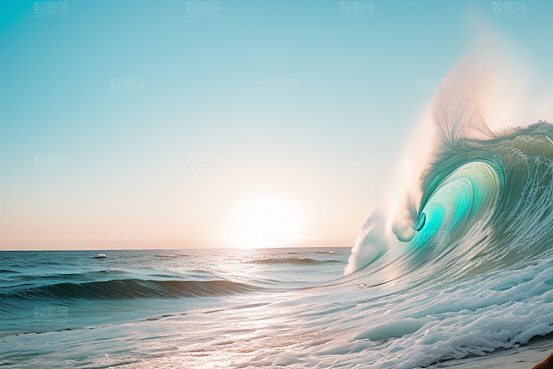在海浪中尽情释放内心的自由与激情