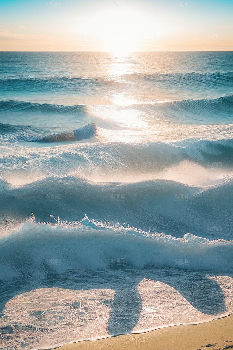 领略海浪翻滚的壮观景象