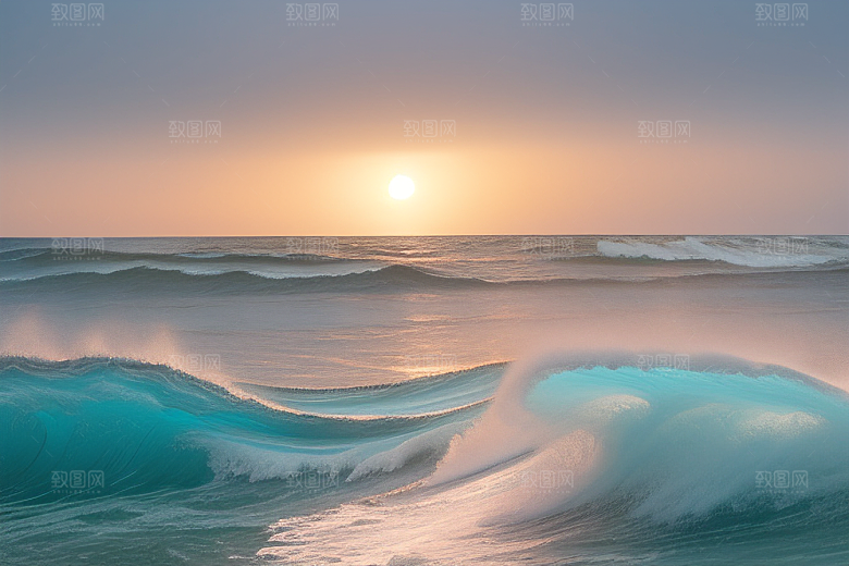 领略海浪翻滚的壮观景象