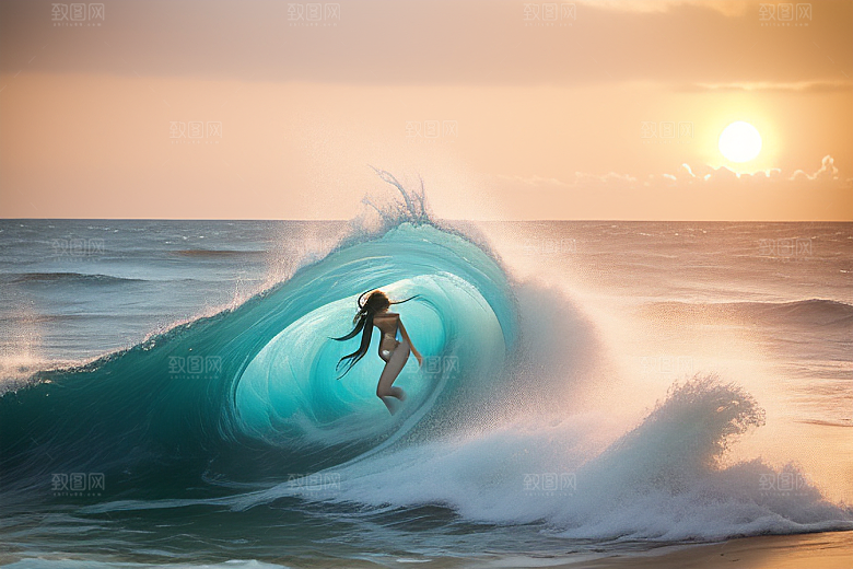 领略海浪翻滚的壮观景象