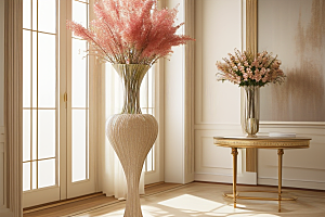 花瓶摆放技巧创造动态与平衡的视觉效果