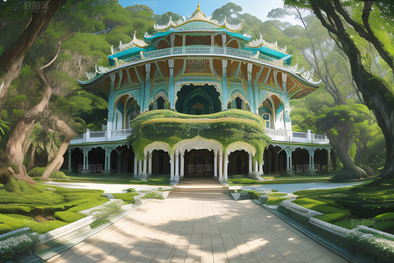 幻景绝美宫殿在海洋和森林中的惊艳呈现