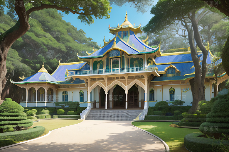 美妙建筑宫殿与自然环境的绝妙交融