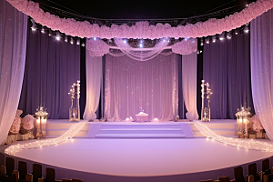 舞台布置灯光打造浪漫与温馨的视觉效果