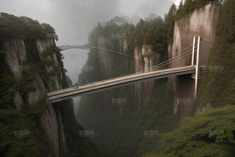 高楼与悬崖的壮丽景色