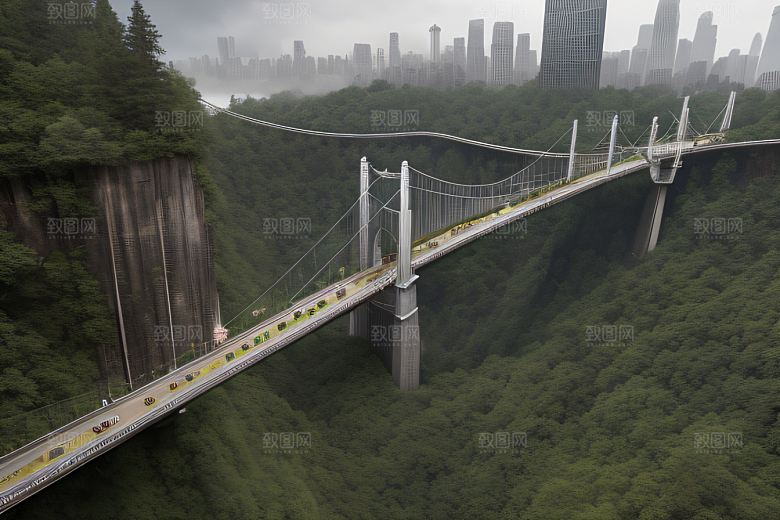 高楼与悬崖的壮丽景色