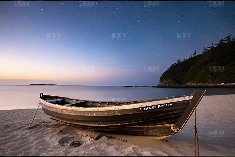 海滩岩石的细腻纹理