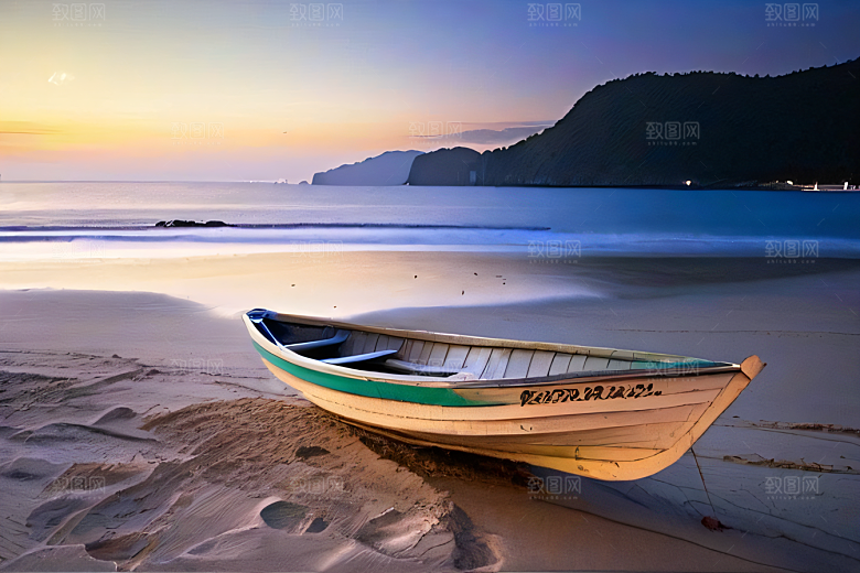 海滩岩石的细腻纹理