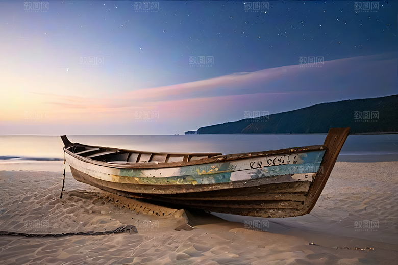 海滩岩石的细腻纹理