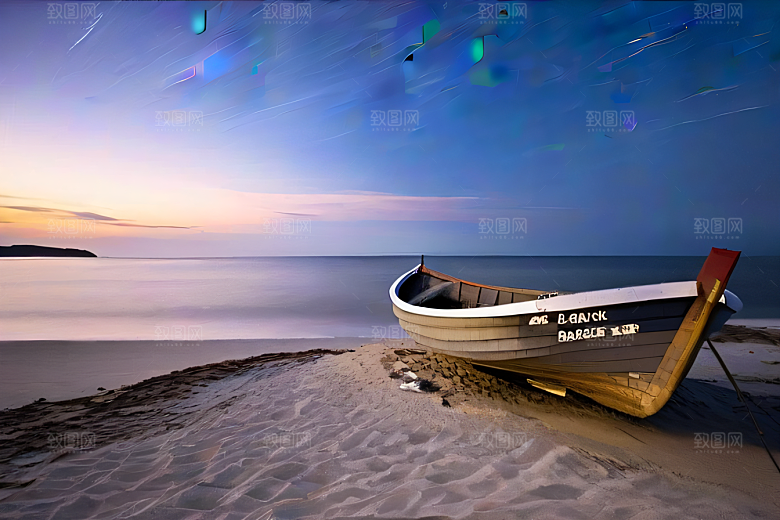 海边的宁静与祥和美景