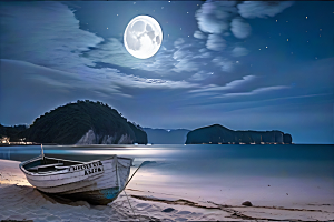 海边的宁静与祥和美景