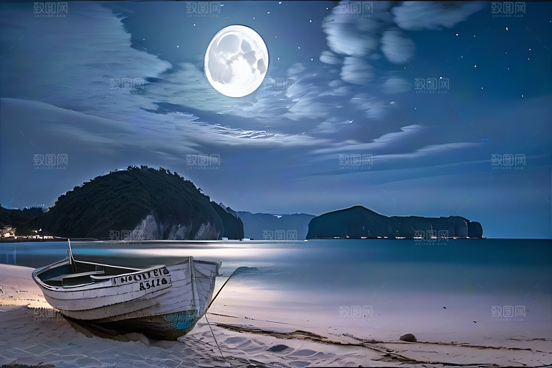 海边的宁静与祥和美景