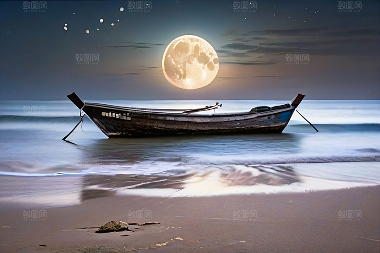 海边的宁静与祥和美景