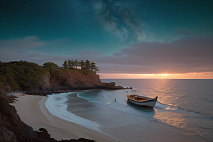 迷人的海边画面美景