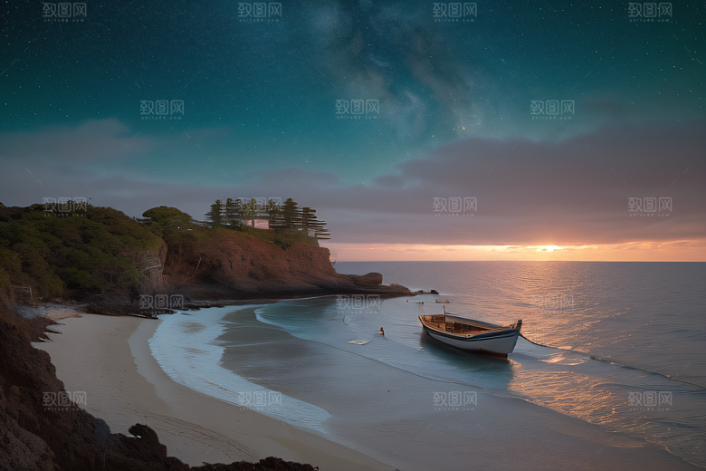 迷人的海边画面美景