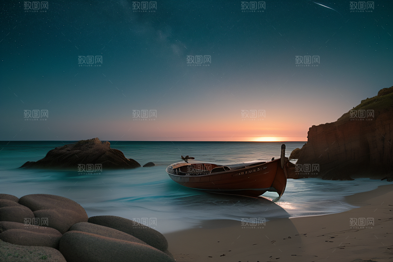 迷人的海边画面美景