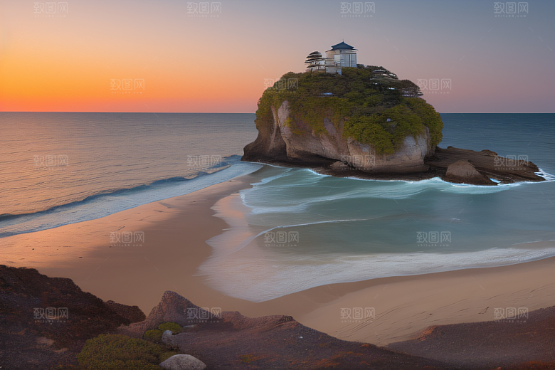 迷人的海边画面美景