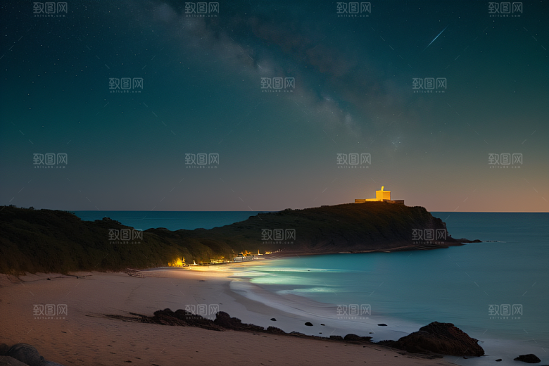 迷人的海边画面美景