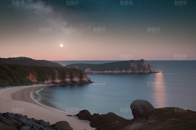 迷人的海边画面美景