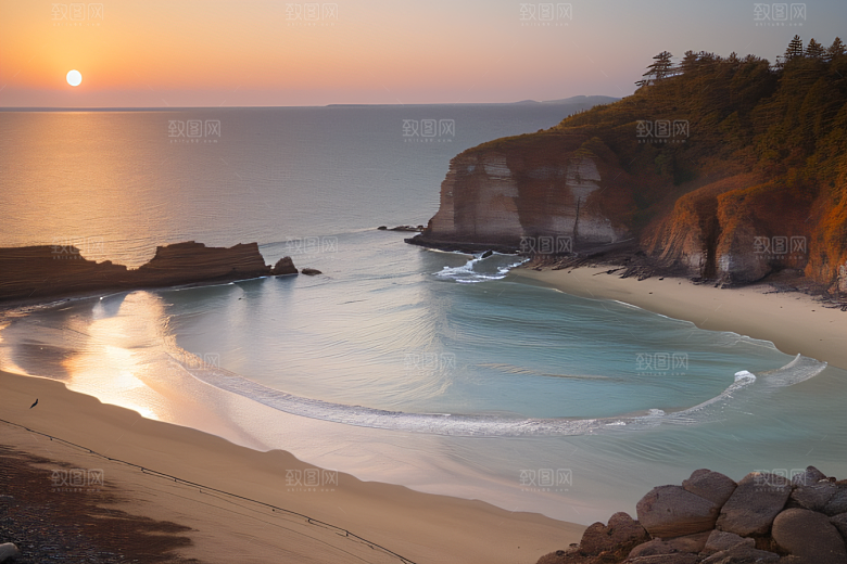 迷人的海边画面美景