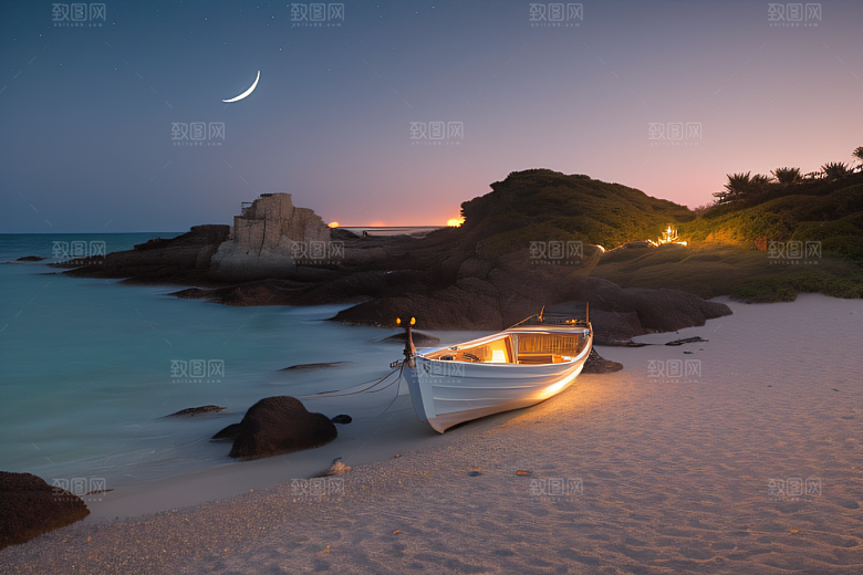 迷人的海边画面美景