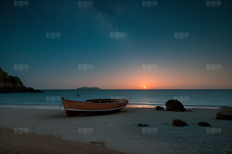 海滩岩石的细腻纹理
