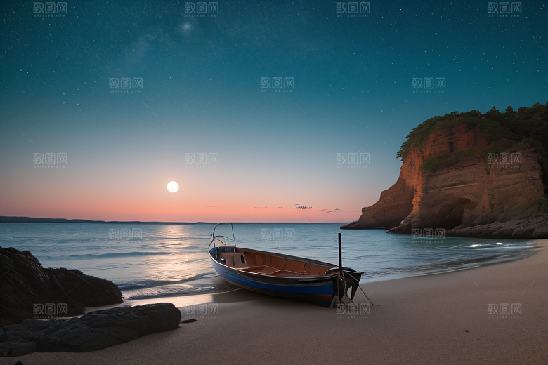 海滩岩石的细腻纹理