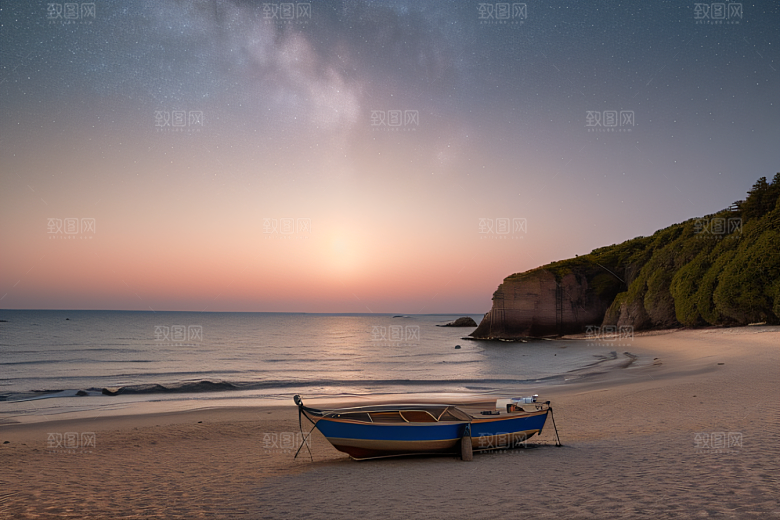 海边的宁静与祥和美景