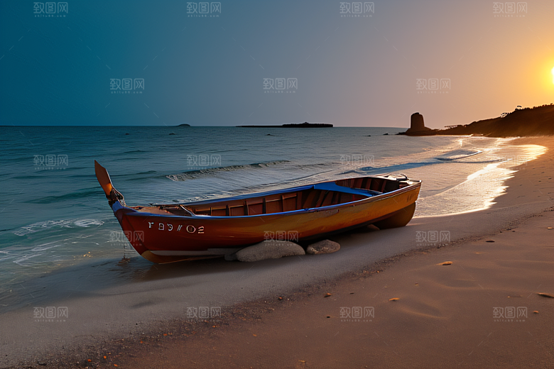 海边的宁静与祥和美景