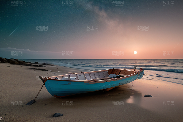 海边的宁静与祥和美景