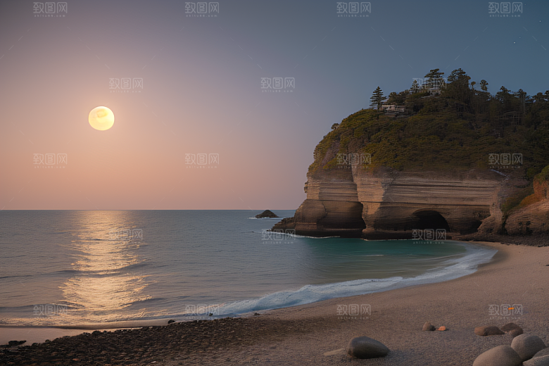 海边的宁静与祥和美景