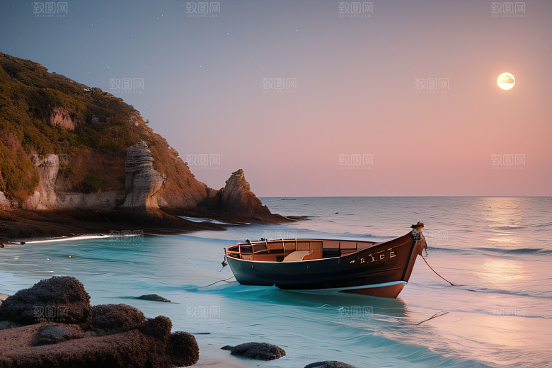 海边的宁静与祥和美景