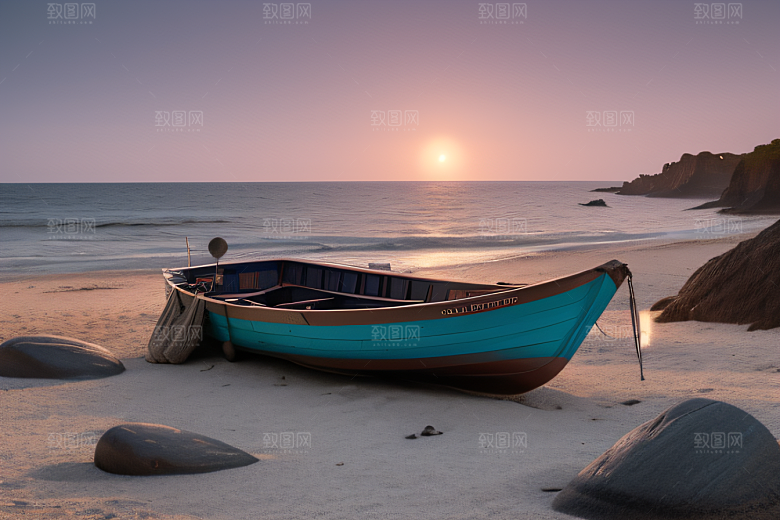 海边的宁静与祥和美景