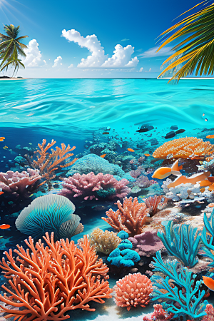 马尔代夫的海洋世界令人惊叹的细节