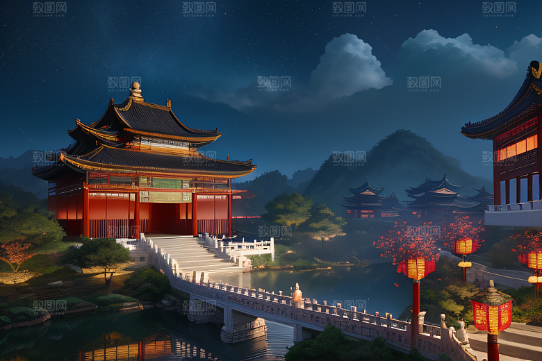 星空璀璨超高清CG渲染