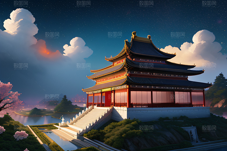 星空璀璨超高清CG渲染