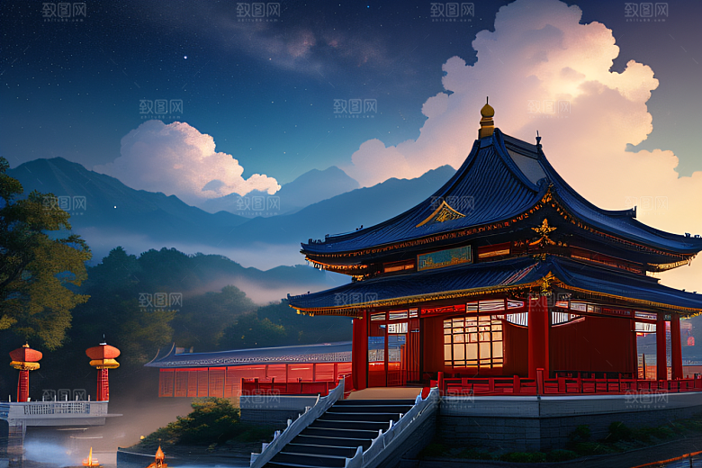 星空璀璨超高清CG渲染